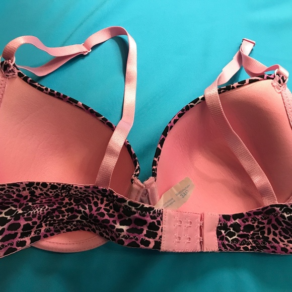 Pink and black padded bra - Picture 2 of 2